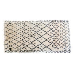 Vintage Moroccan Beni Ourain Rug