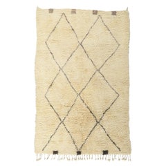 Vintage Moroccan Beni Ourain Rug