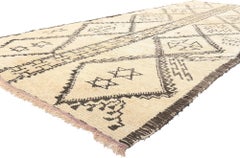 Berber Tribes of Morocco Vintage Moroccan Beni Ourain Rug, 05'07 x 14'05