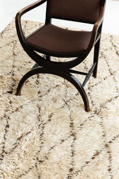 Vintage Moroccan Beni Ourain Tribe Berber Rug