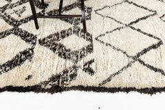 Vintage Moroccan Beni Ourain Tribe Berber Rug