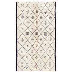Tappeto berbero d'epoca della tribù marocchina Beni Ourain