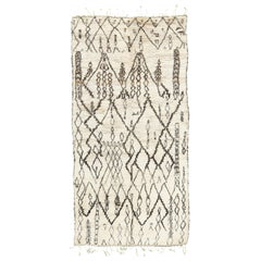 Vintage Moroccan Beni Ourain Tribe Berber Rug