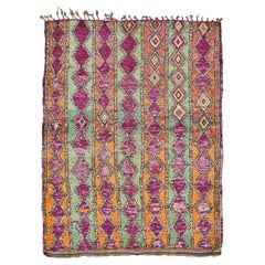 Vintage Moroccan Beni Ourain Tribe Rug by Mehraban Rugs
