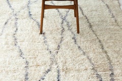 Vintage Moroccan Beni Ourain Tribe Rug
