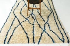 Vintage Moroccan Beni Ourain Tribe Rug