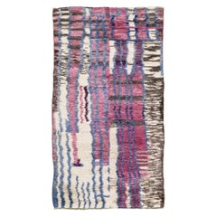 Vintage Moroccan Beni Ourain Tribe Rug