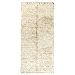 Vintage Moroccan Beni Ourain Tribe Rug