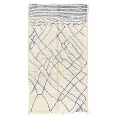 Vintage Moroccan Beni Ourain Tribe Rug