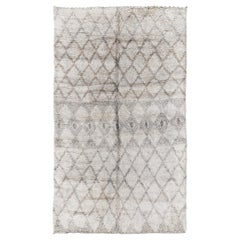 Vintage Moroccan Beni Ourain Tribe Rug
