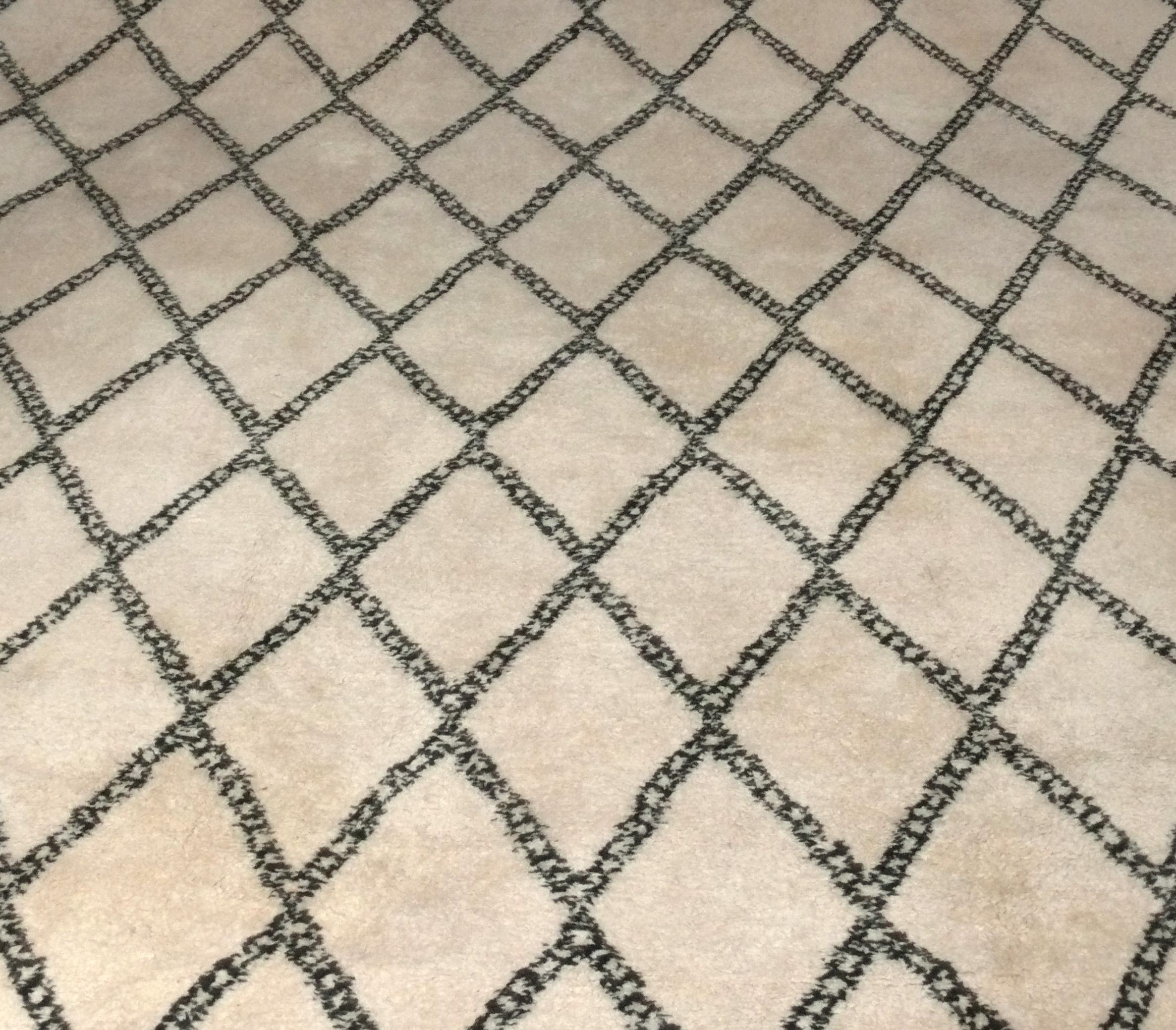 Tribale Tappeto marocchino d'epoca in lana Beni Ourain 123