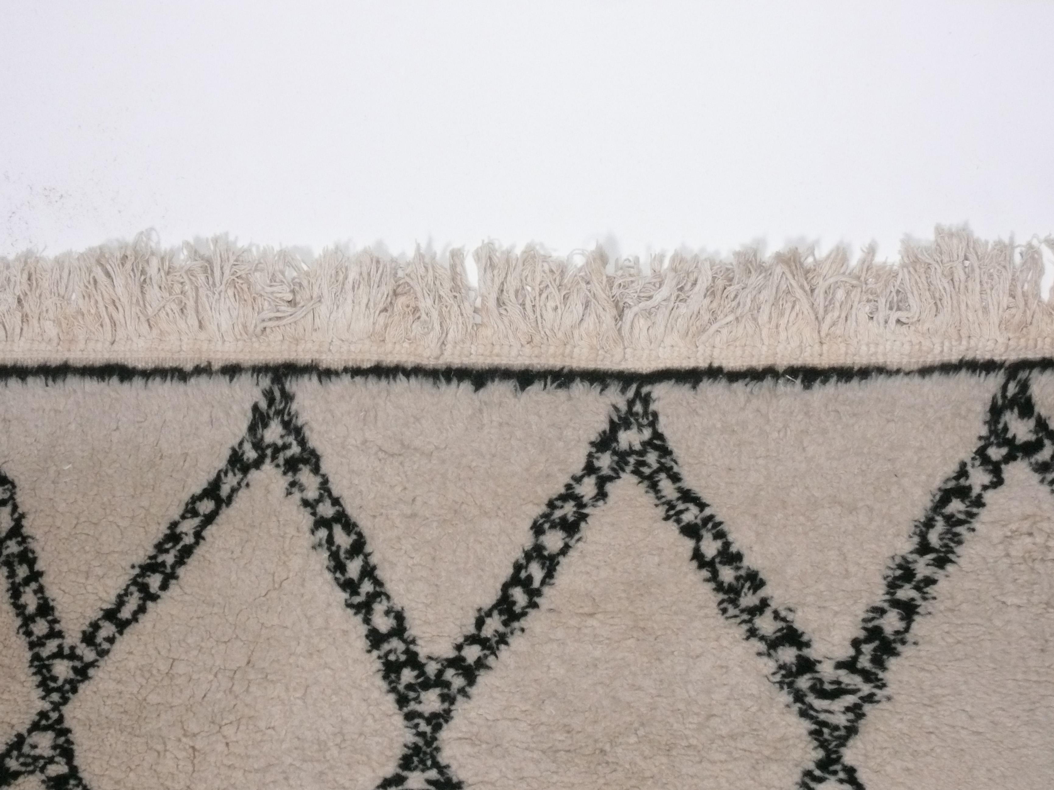 Marocchino Tappeto marocchino d'epoca in lana Beni Ourain 123