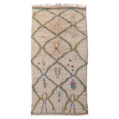 Vintage Moroccan Berber Azilal neutral Rug curated by Breuckelen Berber