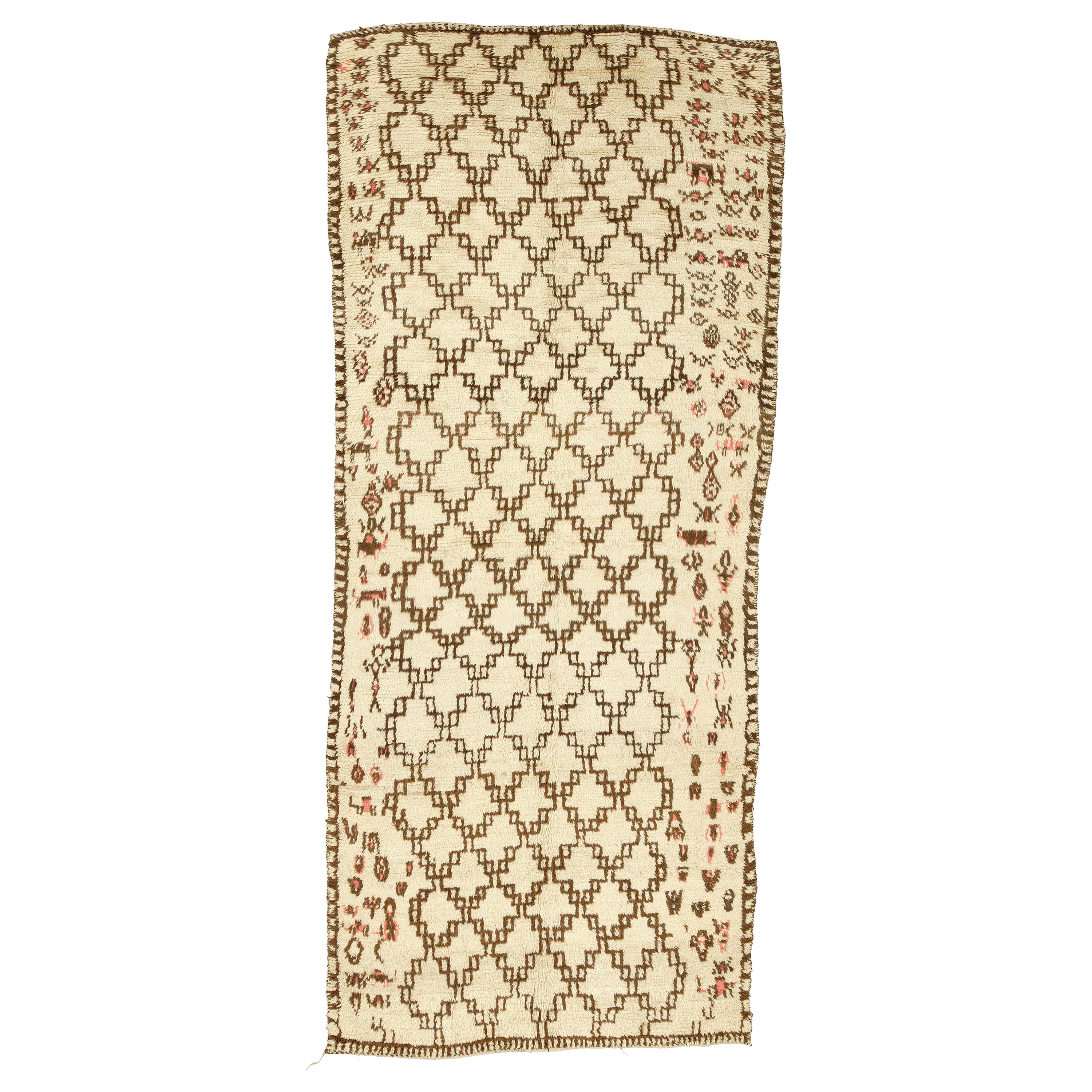 Vintage Moroccan Berber Carpet For Sale