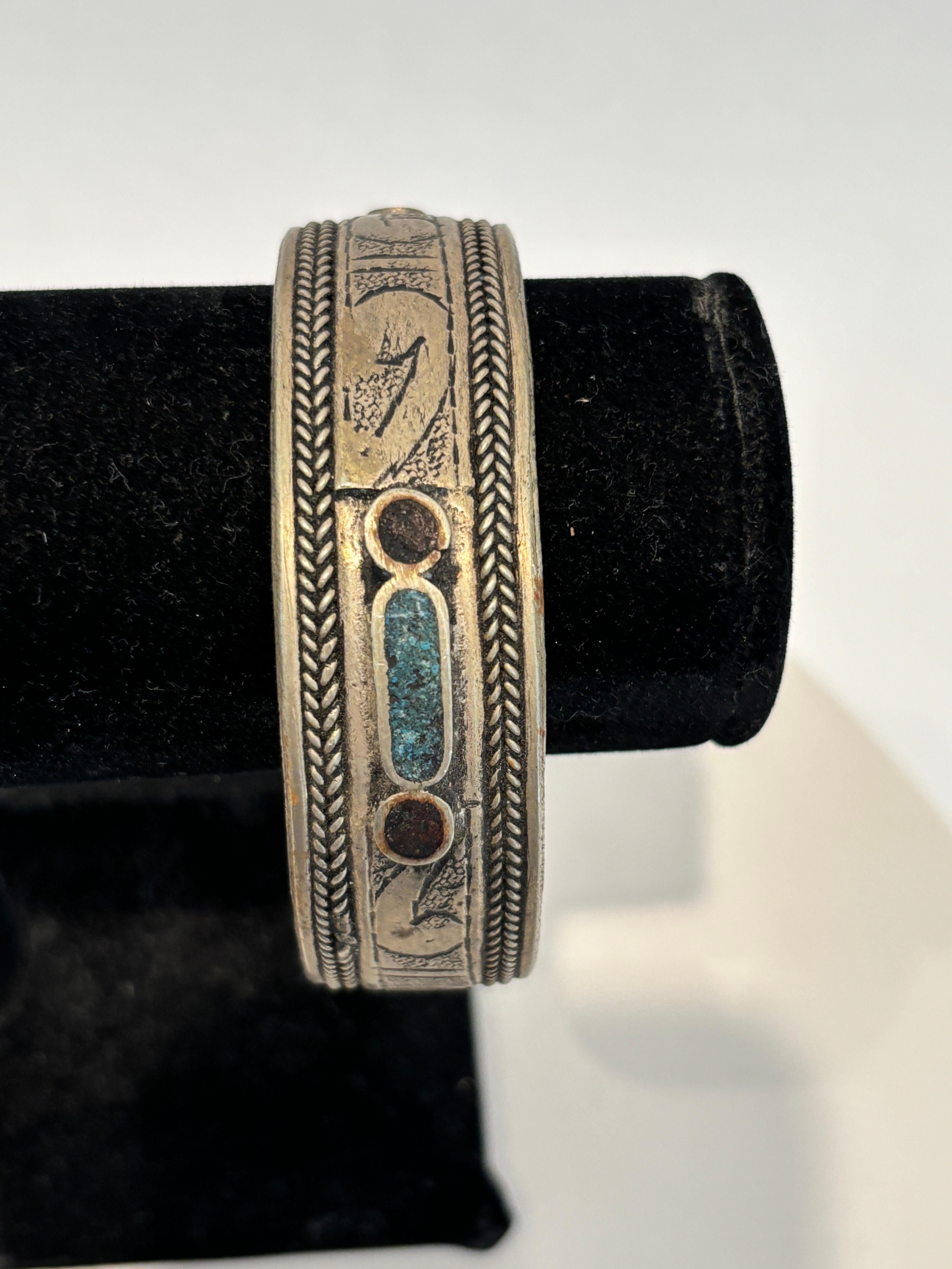 Bracelet berbère ethnique marocain vintage en vente 1