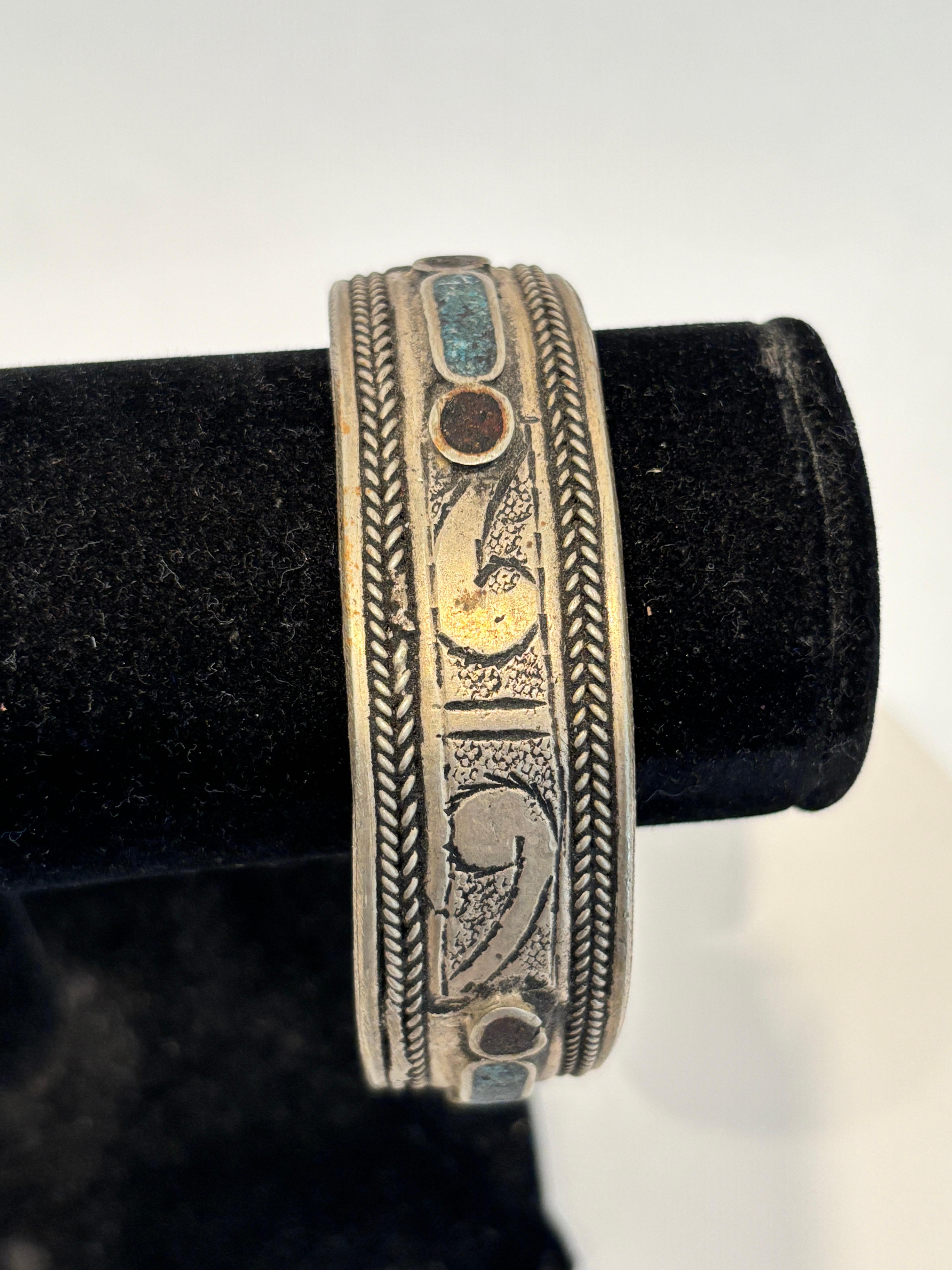 Bracelet berbère ethnique marocain vintage Unisexe en vente