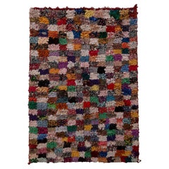 Vintage Moroccan Berber Geometric Multi-Color Wool Fabric Rug by Rug & Kilim