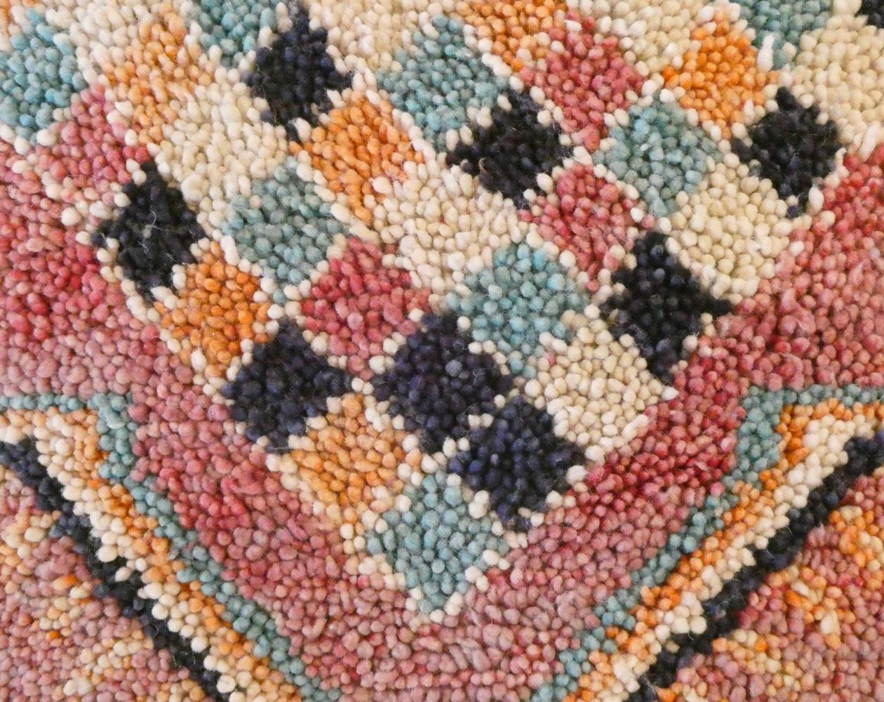 Marocchino Cuscino da terra Pouf marocchino vintage in lana in vendita