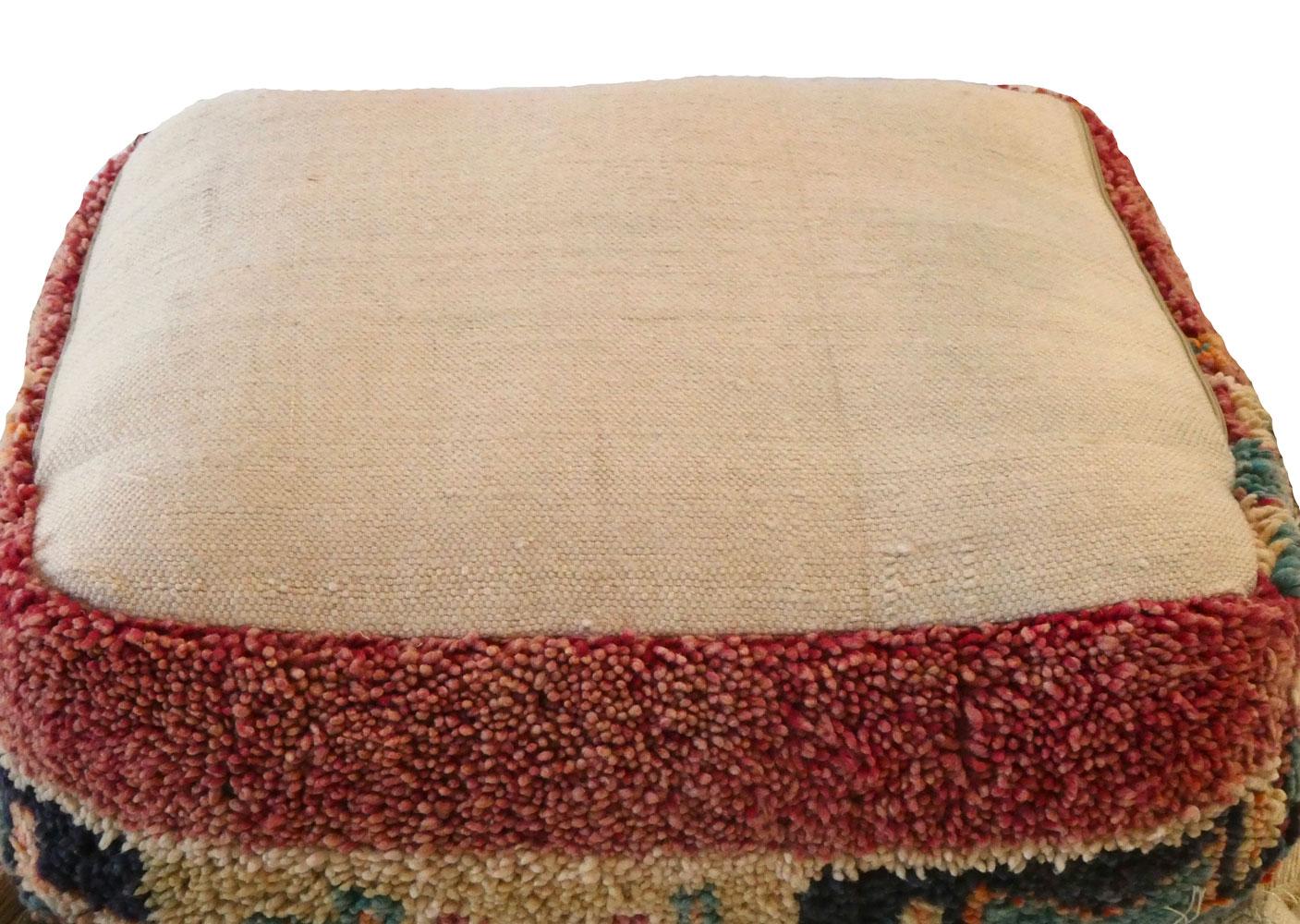 Cuscino da terra Pouf marocchino vintage in lana in vendita 1