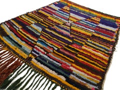 Vintage Moroccan Berber Prayer Rug with Striated Niche Design