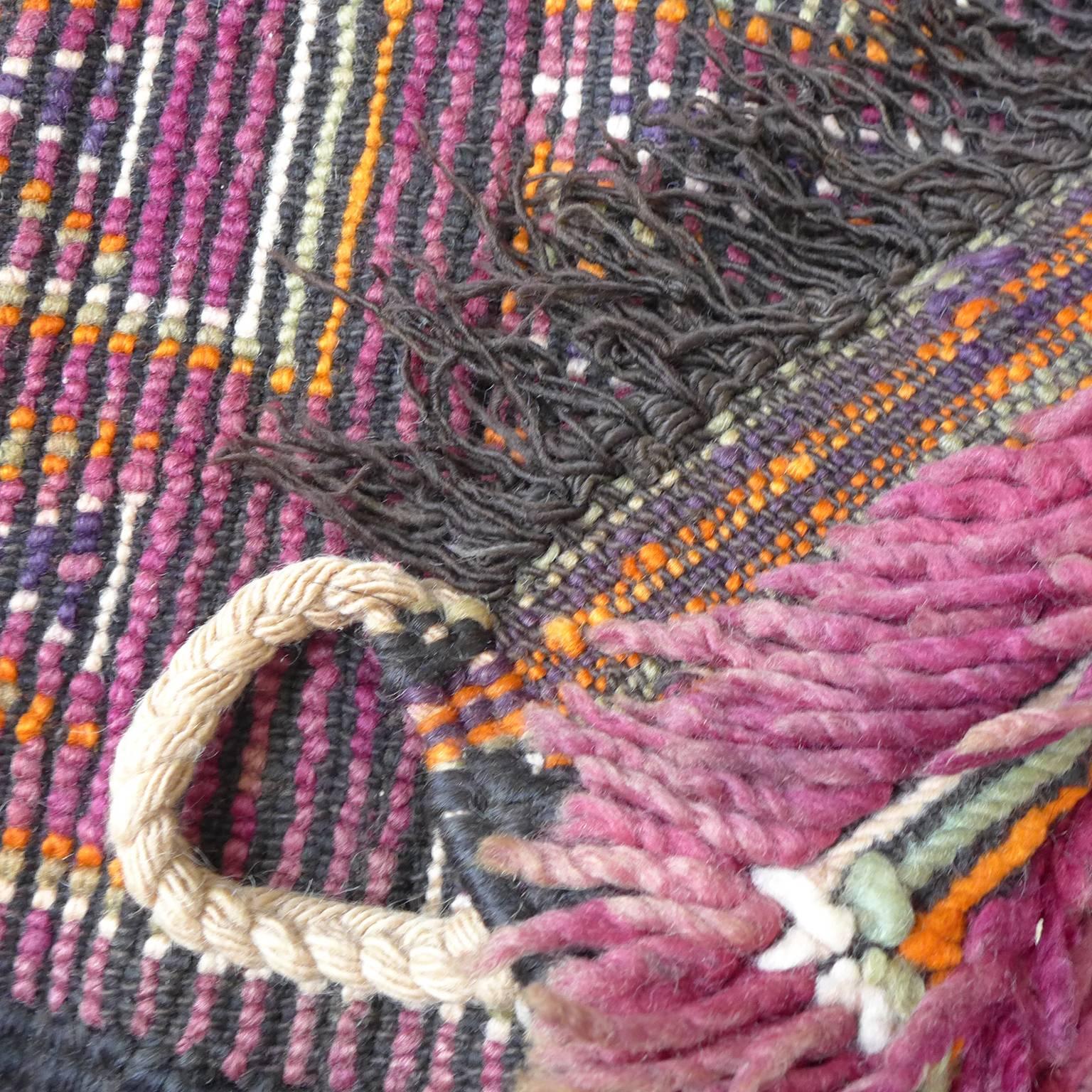 Wool Vintage Moroccan Berber Rug For Sale