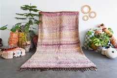 Vintage Moroccan Berber Rug from 70s  100% wool  6x11 Ft 185x330 Cm