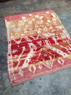 Vintage Moroccan Berber Rug with Abstract Tribal Design