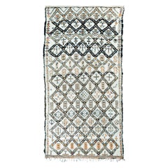 Vintage Moroccan Berber Rug with Henna Accents
