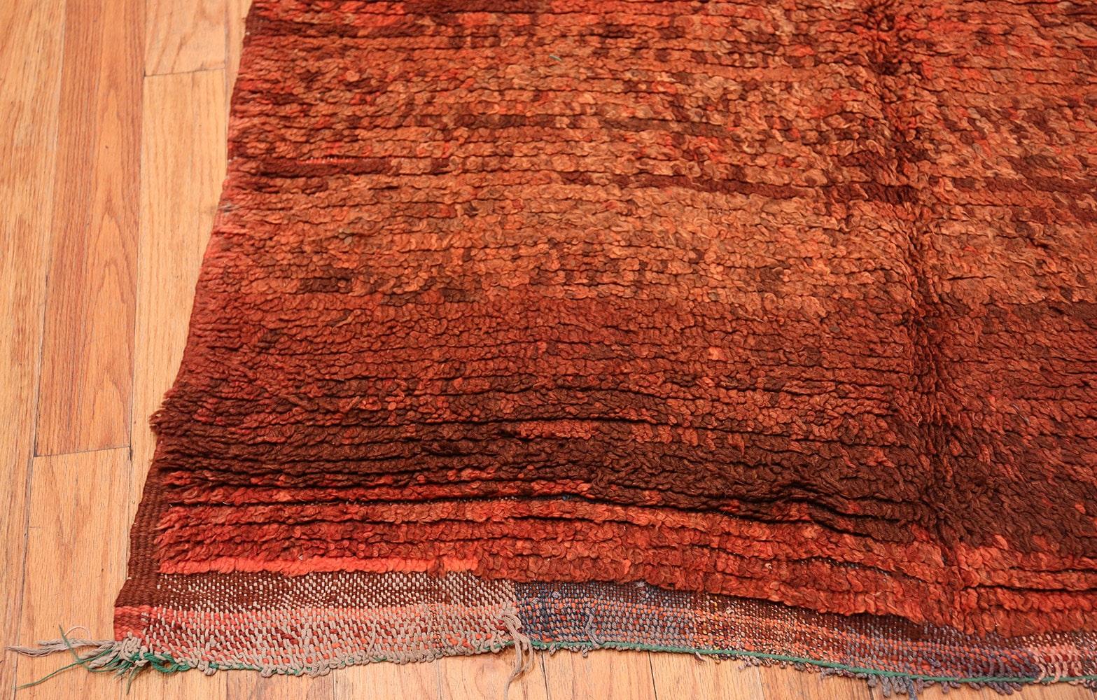 Vintage Moroccan Berber Runner Rug. Size: 3 ft 9 in x 14 ft 6 in In Excellent Condition For Sale In New York, NY