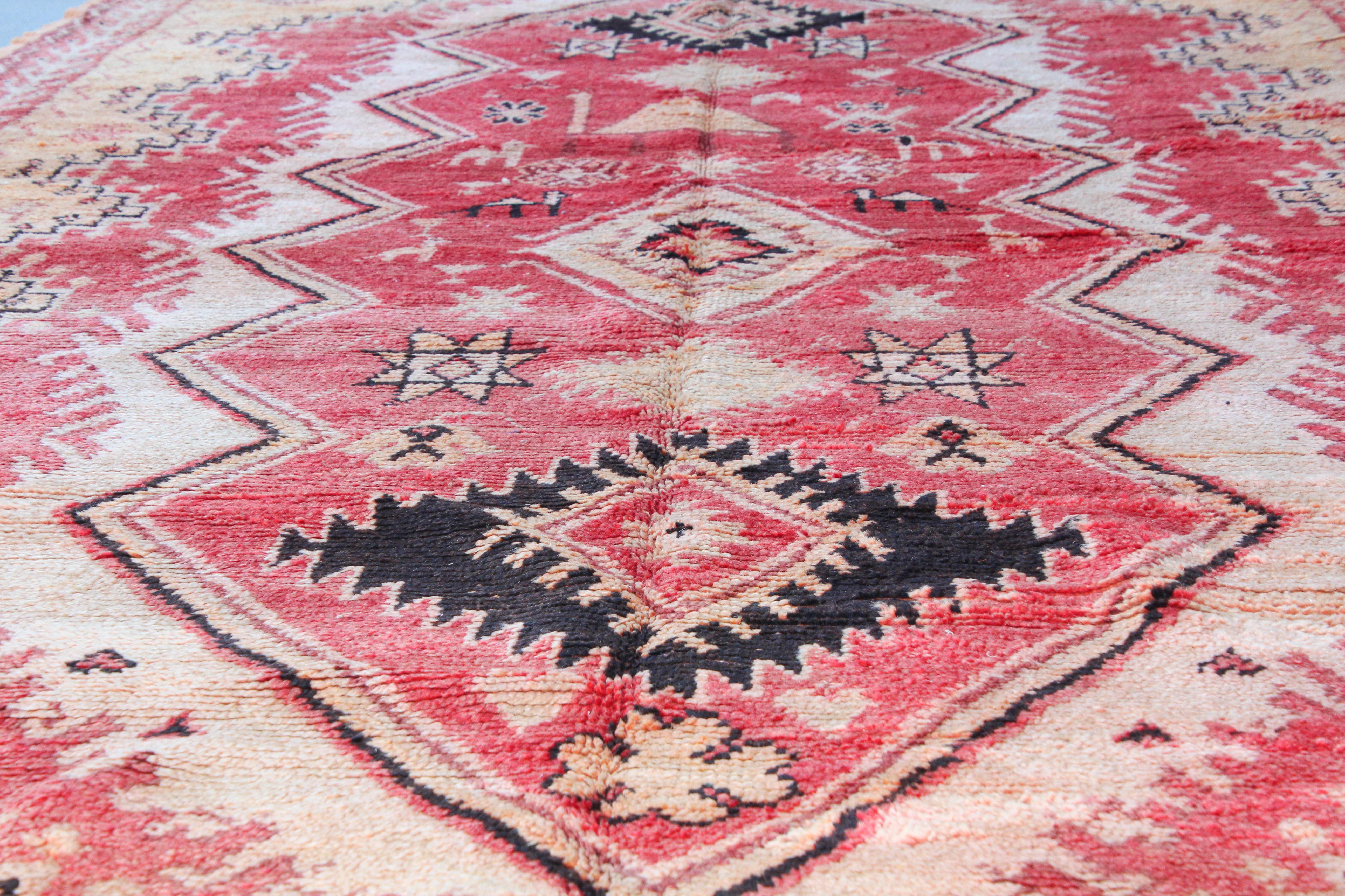 Vintage 1960s Moroccan Berber Rug For Sale 7