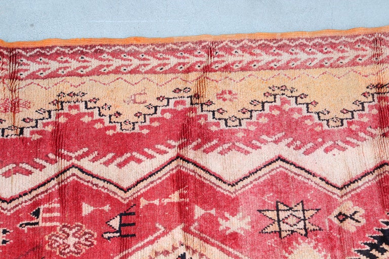 Vintage Moroccan Berber Tribal Rug, circa 1940 For Sale 1
