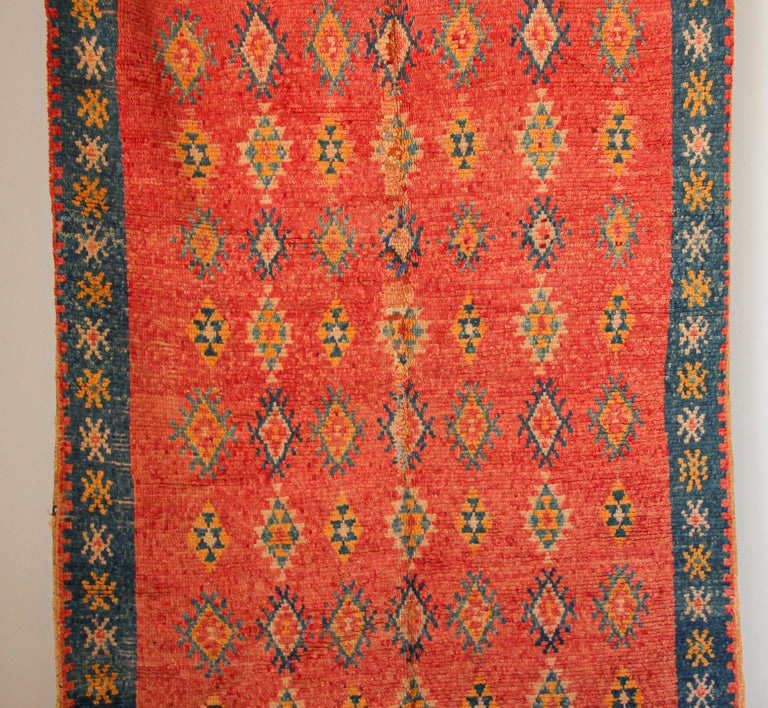 Vintage Moroccan Berber Tribal Rug, circa 1960 For Sale 4