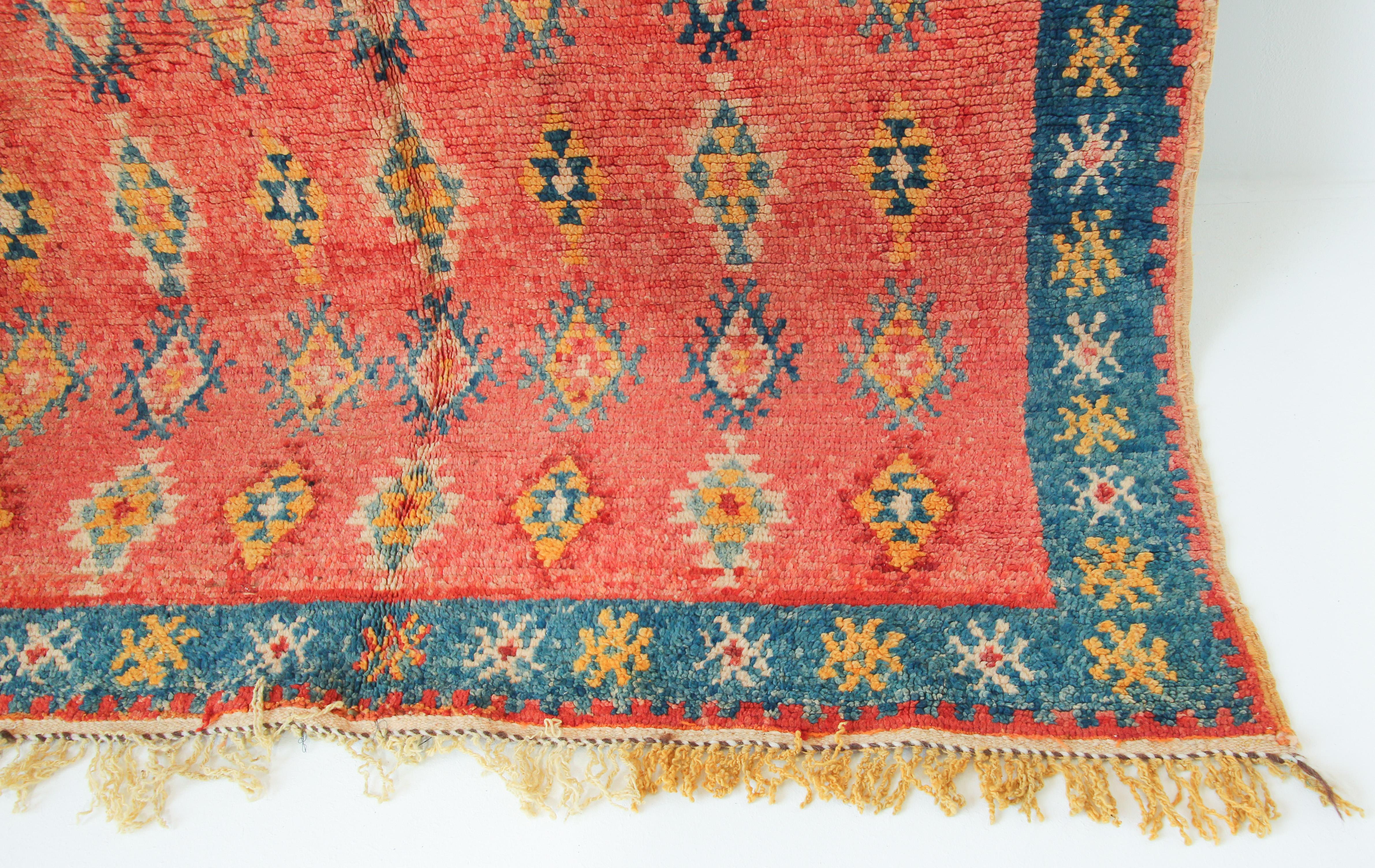 1960s Authentic Vintage Moroccan Berber Rug For Sale 3