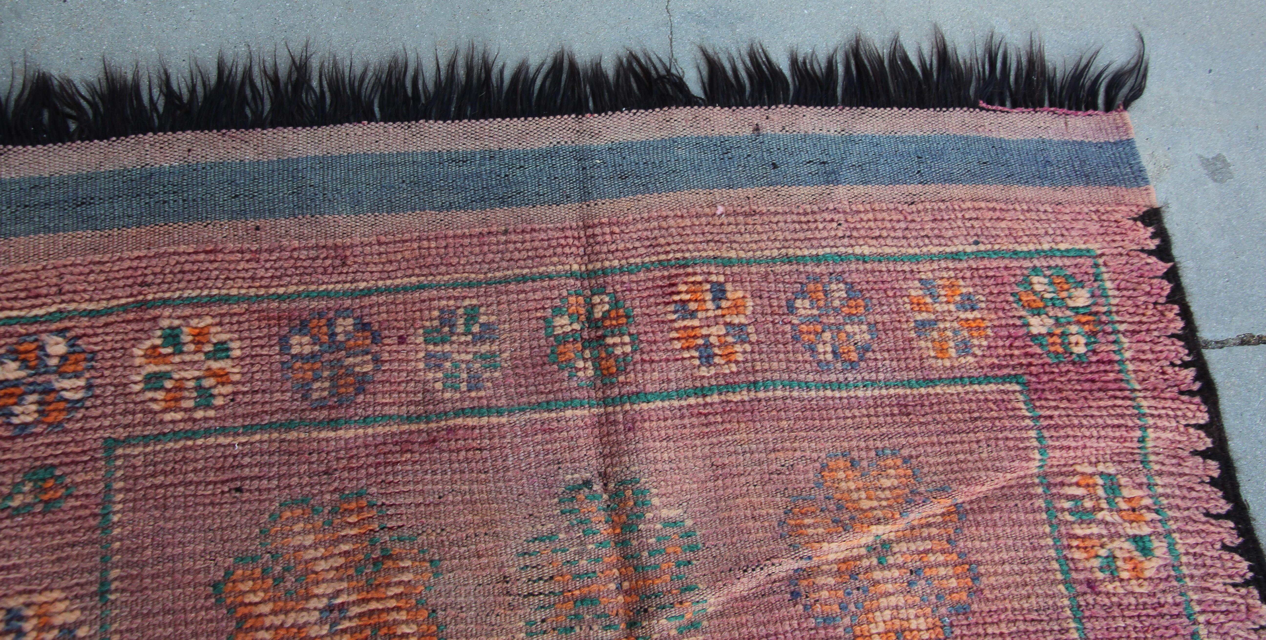 1960s Vintage Moroccan Berber Rug For Sale 5