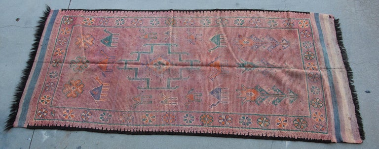 Moroccan Vintage Berber Tribal Rug, circa 1960 For Sale 8