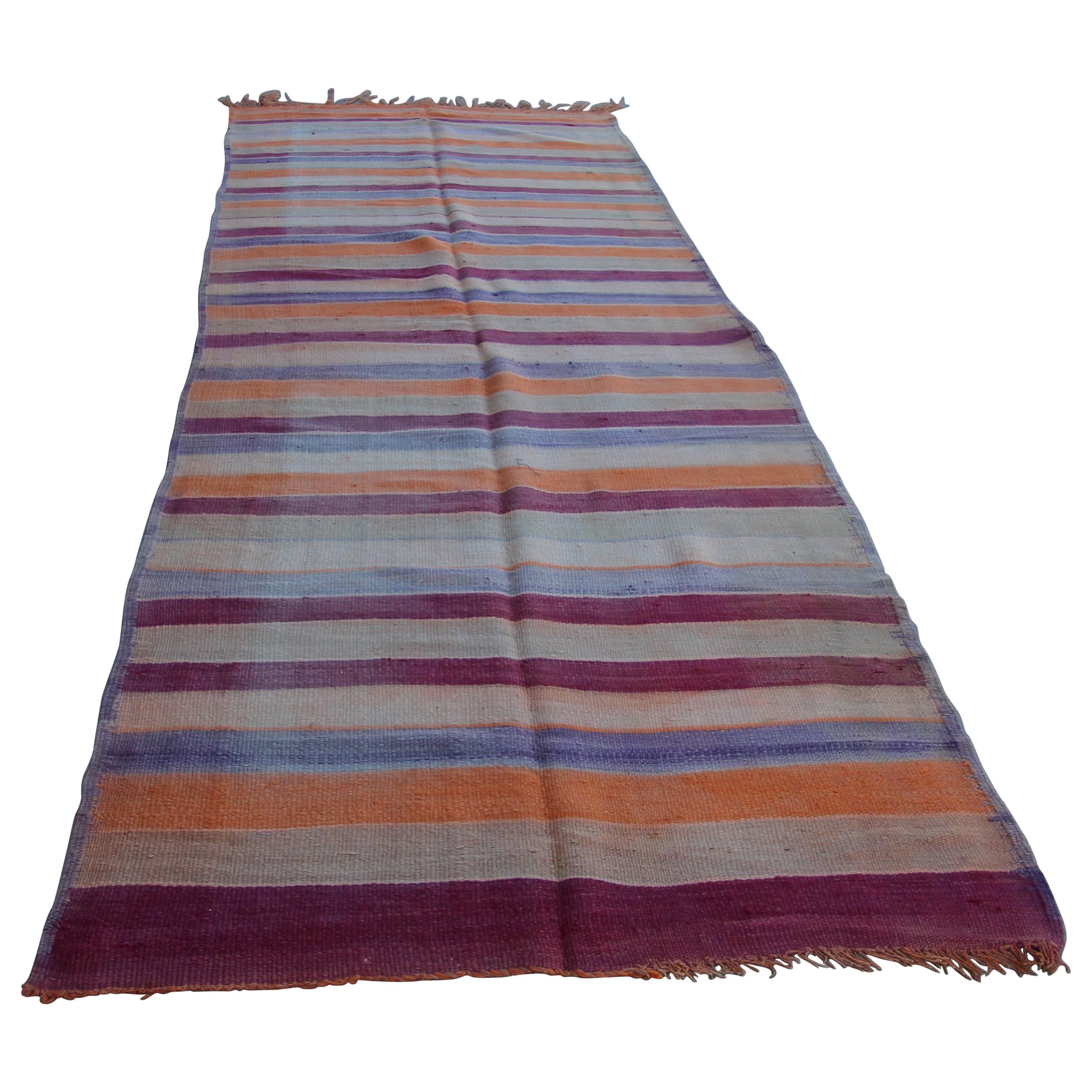 1960s Moroccan Berber Vintage Tribal Rug For Sale