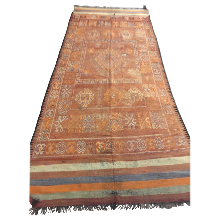 Vintage Moroccan Berber Tribal Rug, circa 1960 For Sale