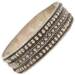 Bracciale d'argento tribale berbero marocchino d'epoca