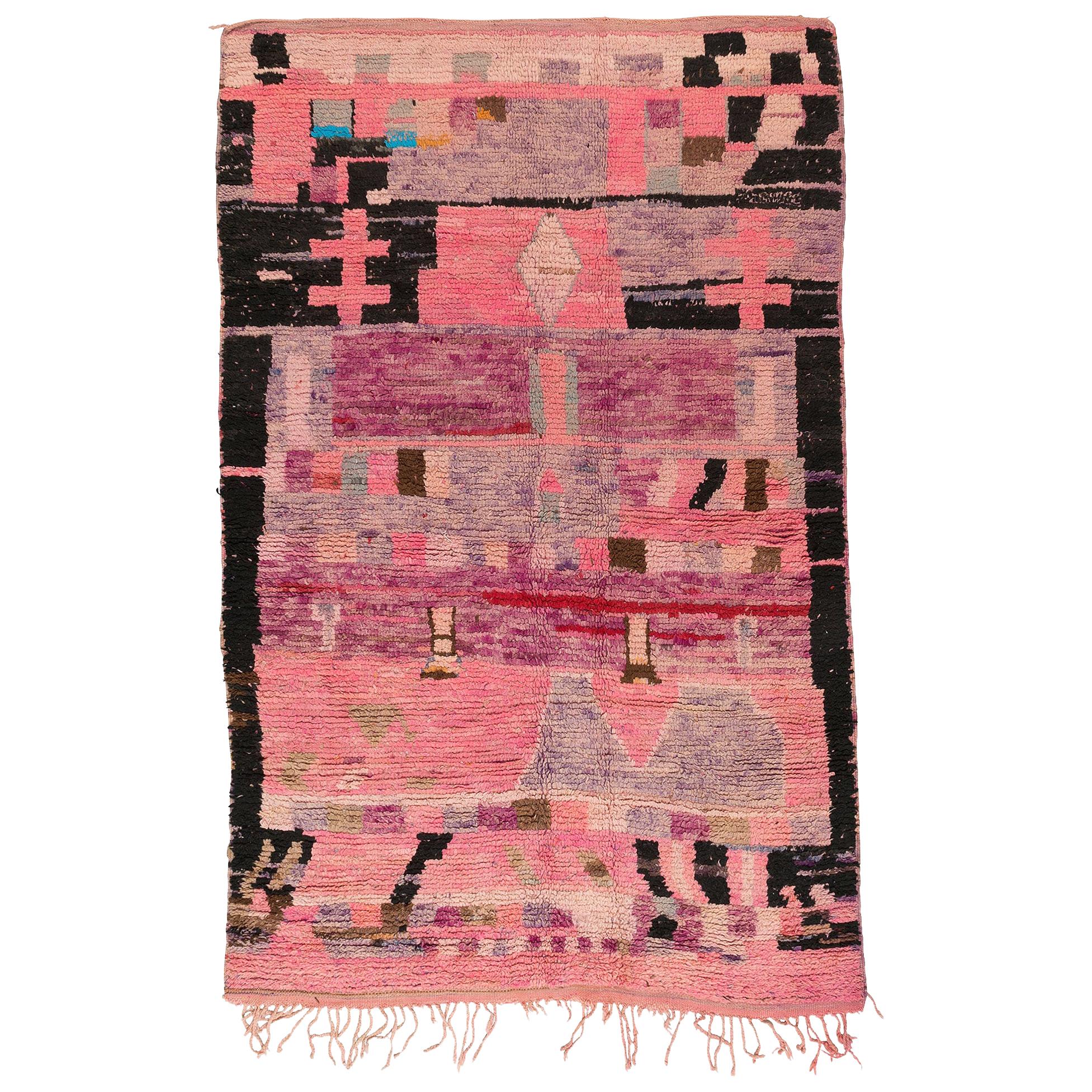 Vintage Moroccan Boujaad Berber Rug
