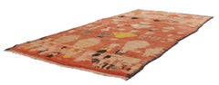 Vintage Moroccan Boujad Berber Tribal Rug