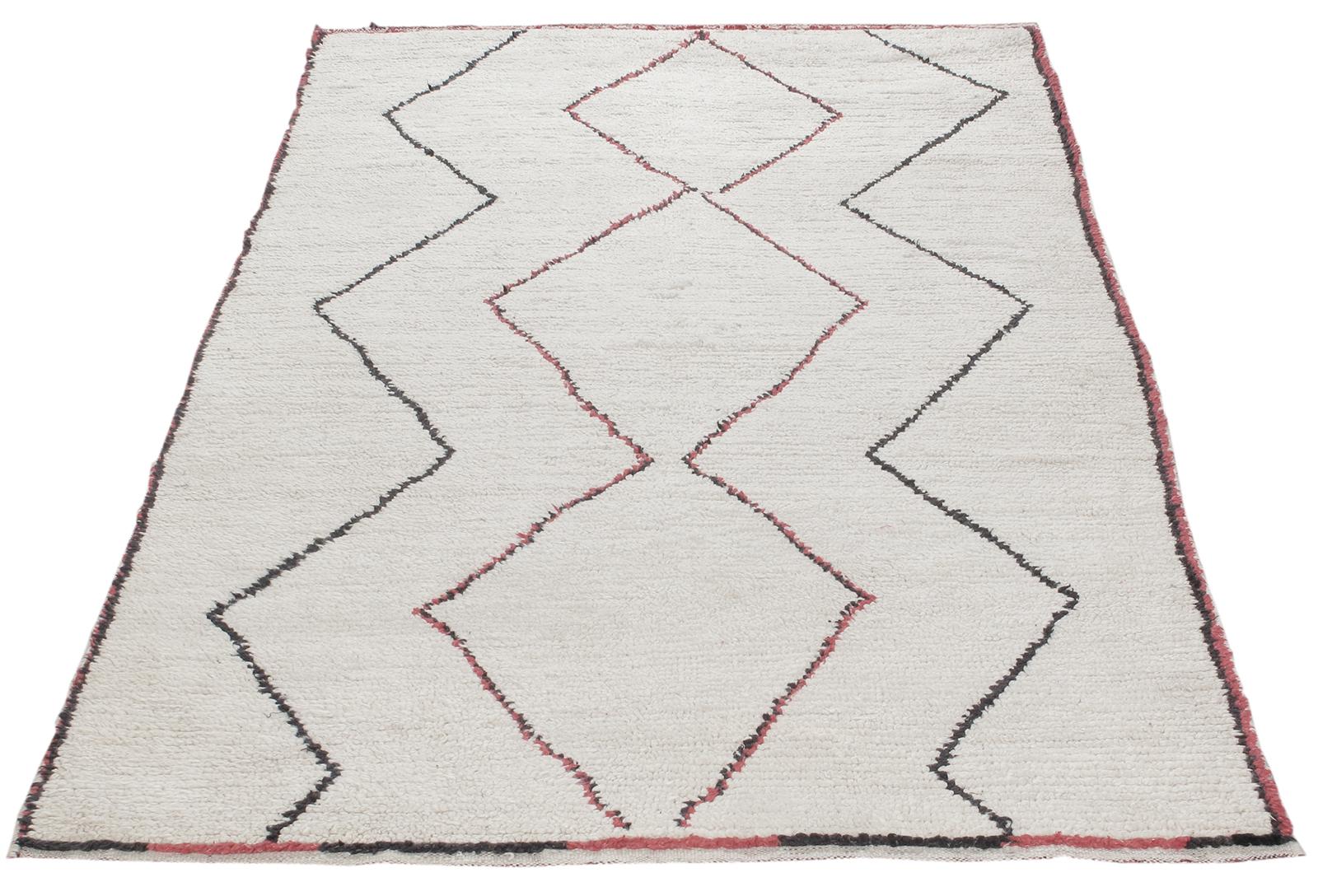 Alfombra Tribal Bereber Boujad Marroquí Vintage Anudado a mano en venta
