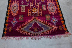 Vintage Moroccan Boujad Rug - Magenta, Purple, Pink