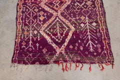 Vintage Moroccan Boujad Rug - Wine, Brown, Pink, Orange