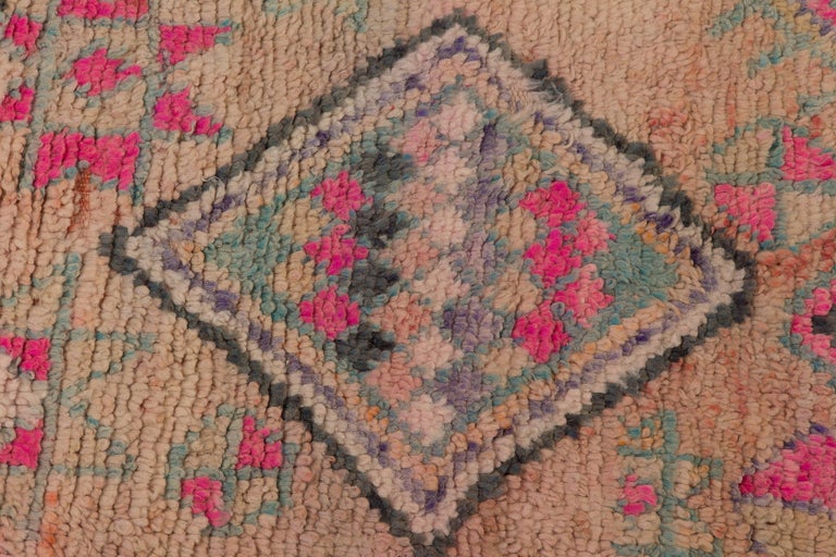 Vintage Moroccan Boujad Rug For Sale at 1stdibs