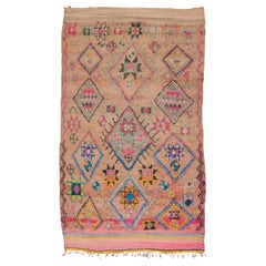 Vintage Moroccan Boujad Rug - Blush, Pink