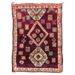 The Ancestral Talisman: A Vintage Boujad Moroccan Masterpiece of Tribal Elegance