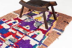 Vintage Moroccan Boujad Tribe Berber Rug