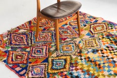 Vintage Moroccan Boujad Tribe Berber Rug