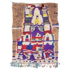 Vintage Moroccan Boujad Tribe Berber Rug