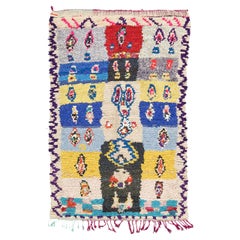 Antique Moroccan Boujad Tribe Berber Rug